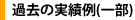 過去の実績例（一部）