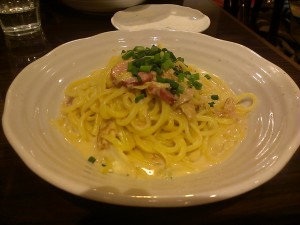 ゆず胡椒クリームパスタ