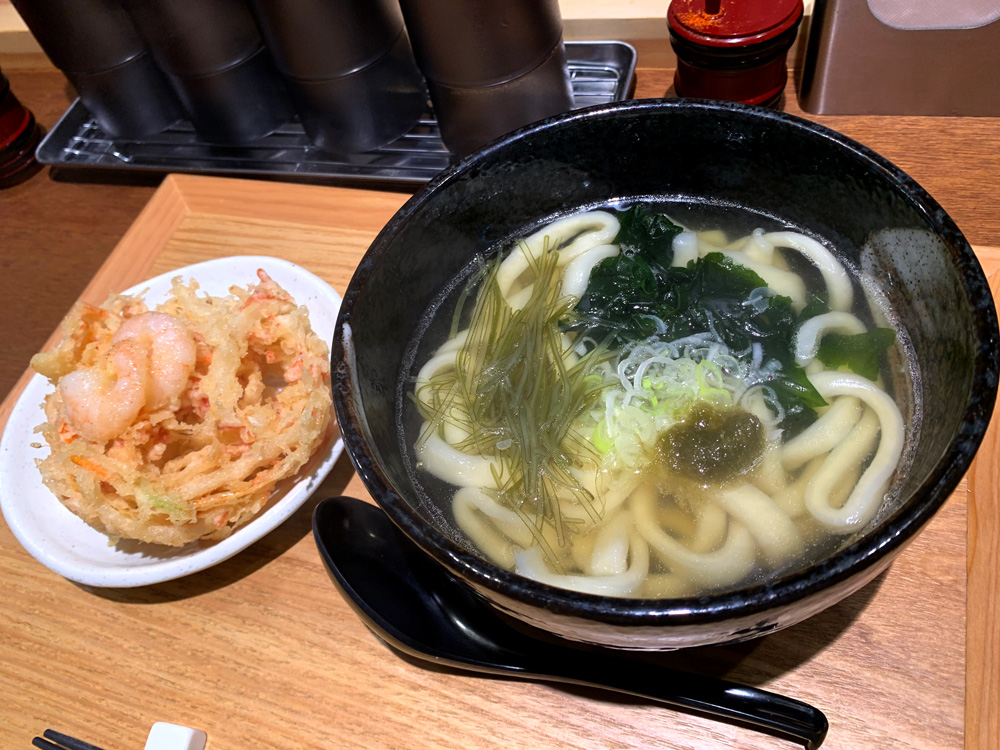 海老かき揚げうどん
