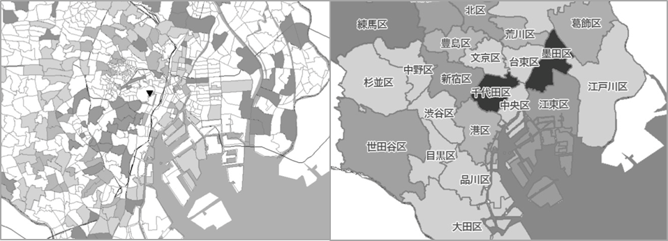 色分けマップ