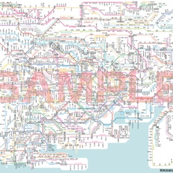 4/19（金）話題のあの路線も追加！2024年度版 関東・関西路線図