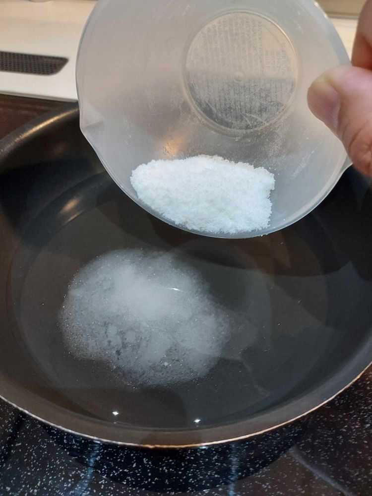 水に入れる