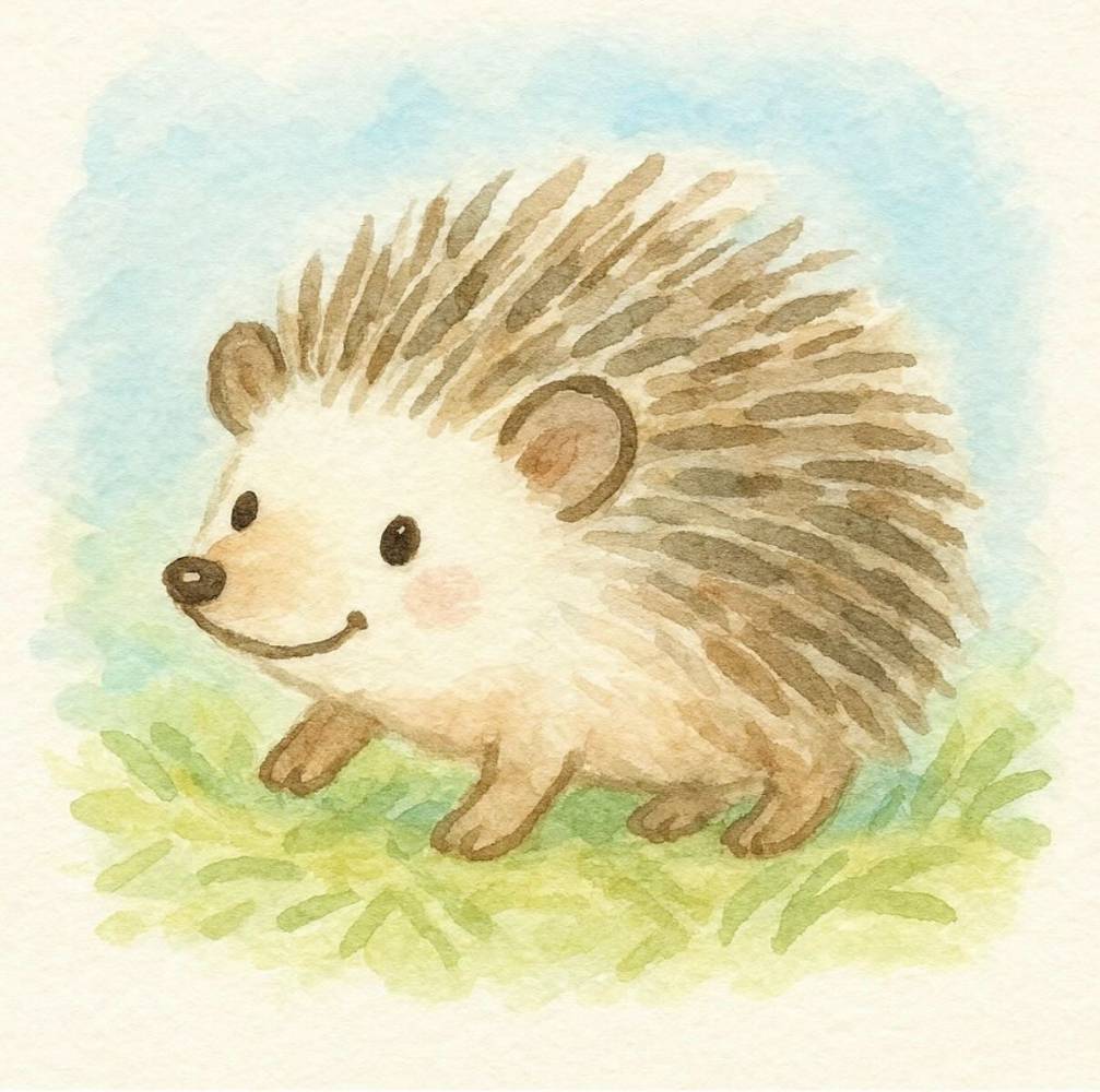 ハリネズミイラスト