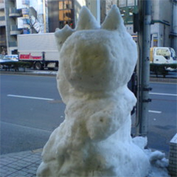 1 ２４ 火 これはかわいい 雪だるま 雪のねこ ナビットブログ