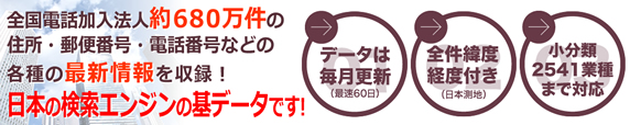 法人電話帳データ