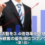 ◆営業活動を3.4倍効率化させた、見込み顧客の優先順位づけノウハウ＜第1回＞