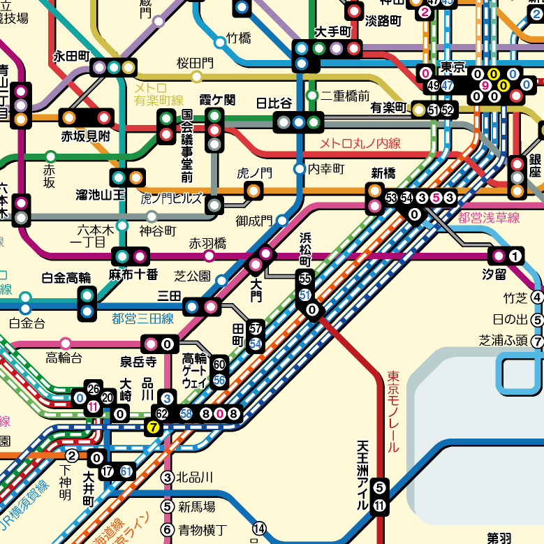 路線図2022改訂 ～駅間所用時間掲載 路線図（関東版・関西版）リリース 