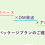 リストの抽出からDM発送・コールまで！データベース×パッケージプランのご案内