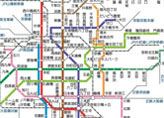 大阪圏地下鉄路線図