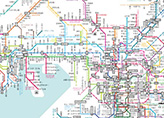 関西圏JR線＋私鉄路線図