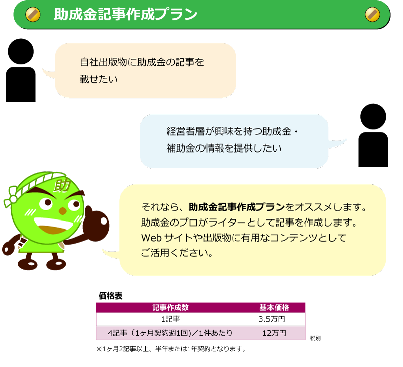 記事作成プラン